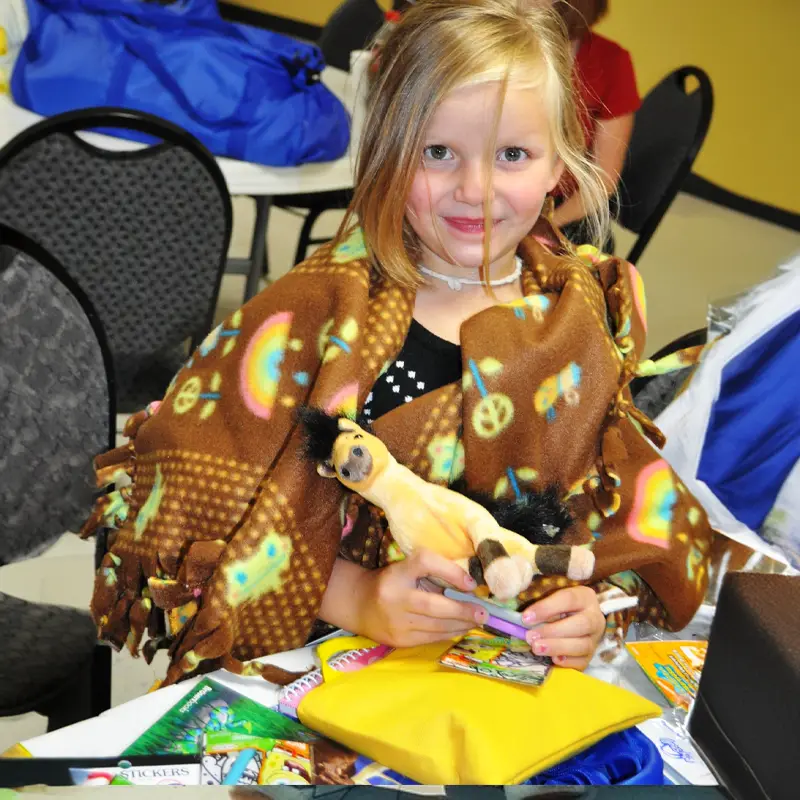 Young Child with a My Stuff Bag